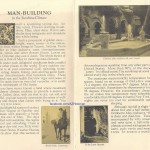 First two pages of "Man-Building in the Sunshine Climate," a boosterist publication trumpeting any and all things Tucson.